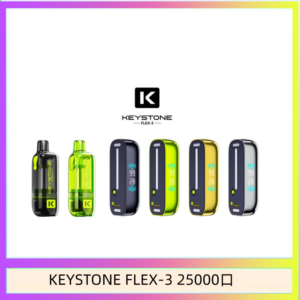 鑰石KEYSTONE FLEX-3 25000口煙彈彈主機|可注油電子煙
